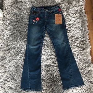 True religion size 10 (girls) Joey peacock emb